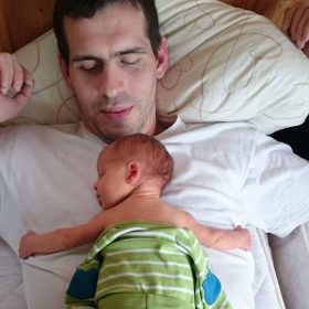 Risto Must Adenseni müügijuht oma esimese lapsega